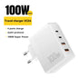 Essager 100W GaN USB Type C Caricabatterie PD QC Quick Charge 4.0 3.0 Type C Ricarica Rapida Per iPhone 14 13 12 Xiaomi Macbook