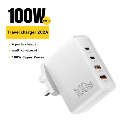 Essager 100W GaN USB Type C Caricabatterie PD QC Quick Charge 4.0 3.0 Type C Ricarica Rapida Per iPhone 14 13 12 Xiaomi Macbook
