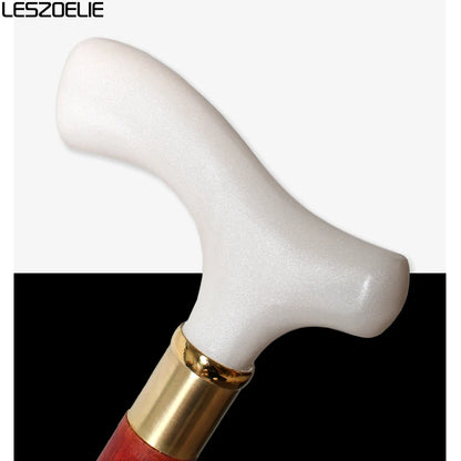 White Resin Handle African Wooden Luxury Walking Stick Men And Women Fashion Elegant Walking Stick Vintage Walking Canes
