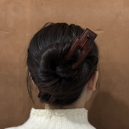 Vintage Fashion Wood Hairpin For Women Antique Hair Stick Hair Clip Chinese Hanfu Korean Japan Hair Accessories Hair Pins Gifts