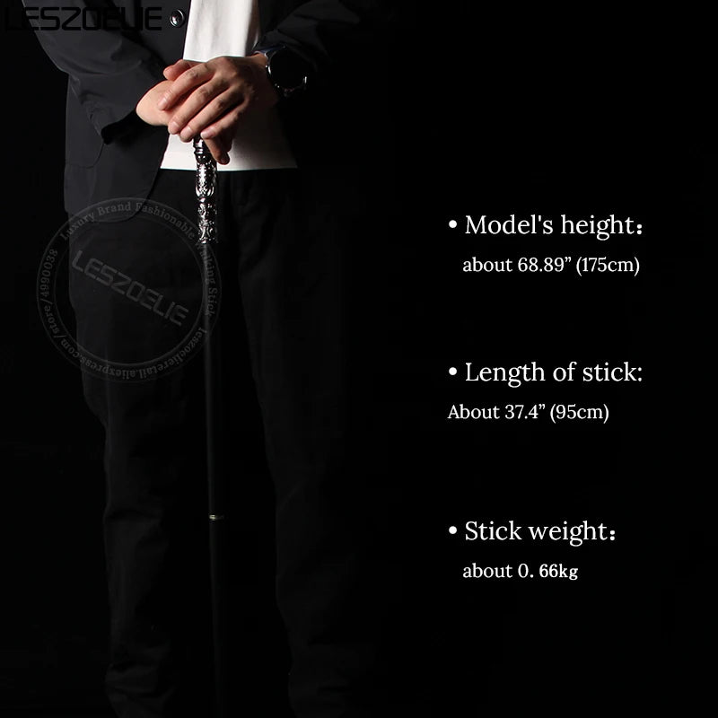 93cm Luxury Gold With Black Detachable Walking Stick Man Fashion Walking Cane Lady Party Sticks Elegant Vintage Walking Cane