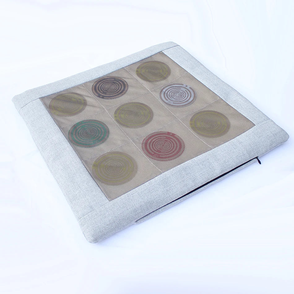 Meditation Cushion Pillow Comfort Memory Foam Square Floor Cushion Mat Tesla Polarizing Disk Awaken Self Repair Christmas Gift