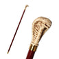 98cm Cobra-Head Stick Men Resin Handle Red German Beech Detachable Wooden Walking Sticks Women Fashion Party Decorative Canes
