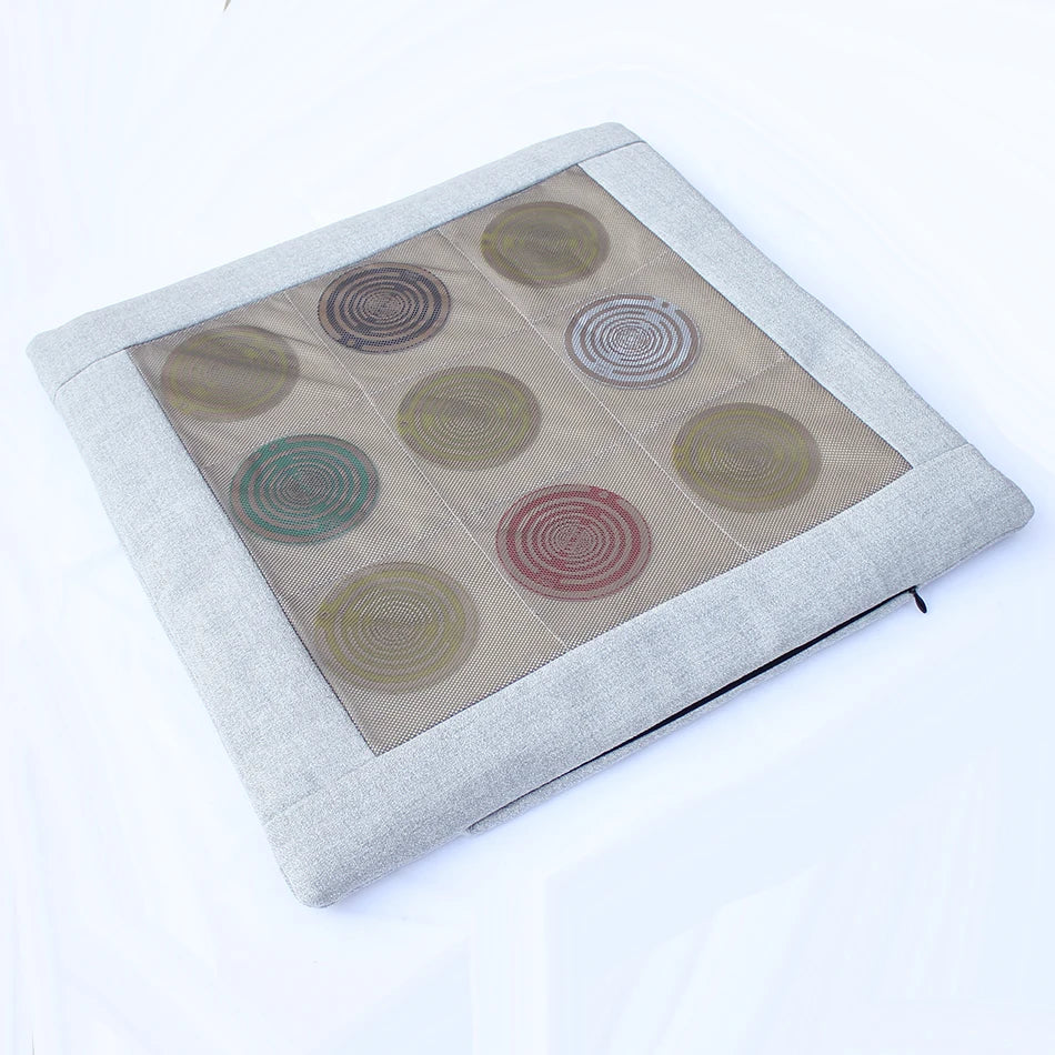 Meditation Cushion Pillow Comfort Memory Foam Square Floor Cushion Mat Tesla Polarizing Disk Awaken Self Repair Christmas Gift