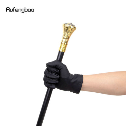Gold Luxury Roaring Bear Head Totem Walking Cane Fashion Decorative Walking Stick Gentleman Elegant Cosplay Knob Crosier 93cm