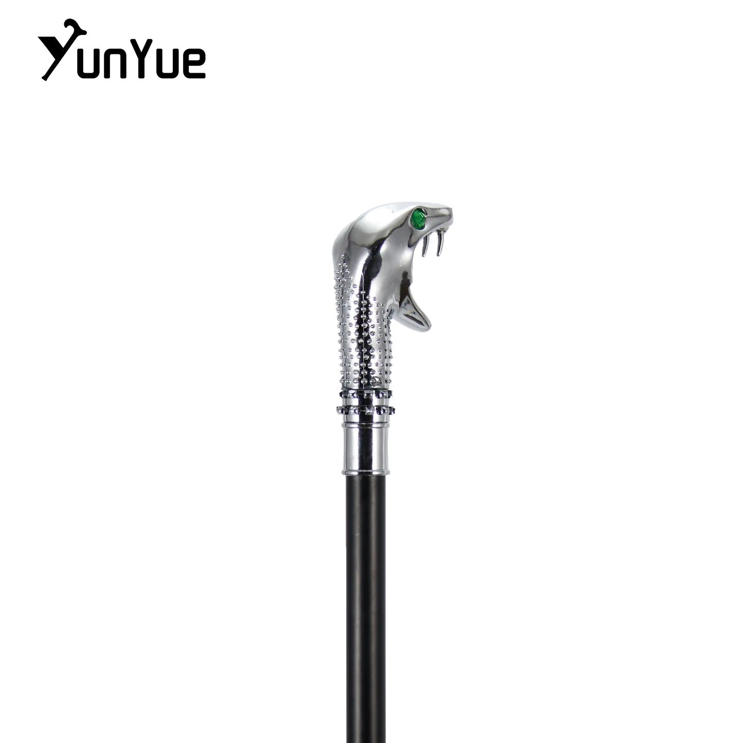 White Luxury Snake Handle Fashion Walking Stick for Party Man Elegant Fashion Vintage Hand Cane Lady Dress Matching Walking Cane