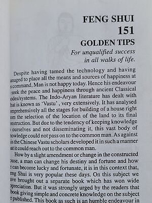 Feng Shui 151 Golden Tips Family Health Wealth Happiness Book in English MQ New