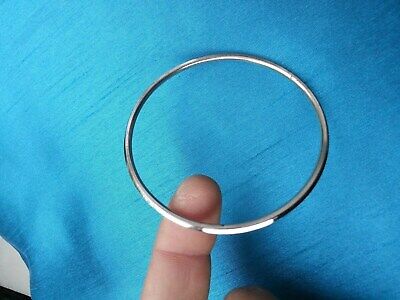 Stunning stainless steel silver tone thin sikh singh kaur khalsa kara bangle m10