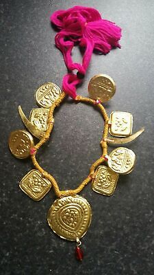 Punjabi Folk Cultural Bhangra Gidha Kaintha Taweets in Pink thread necklace T4