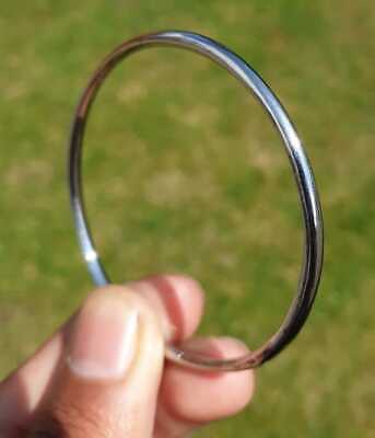 Stainless Steel Kara Silver Tone Thin Sikh Singh Kaur Khalsa Round Bangle Y11