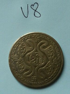Antique Shiri OM Goddess of wealth Lakshmi Ganesh Good Luck Coin Gift Token V8