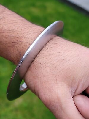 Sikh Kara Sarbloh Kada Pure Iron Smooth Chakri Heavy Khalsa Warrior Bangle OG13