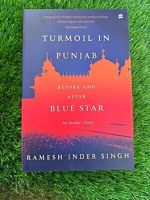 Turmoil in Punjab Before and After Bluestar Ramesh Inder Singh Sikh English Book