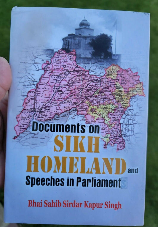 Documents on sikh homeland & speeches book by sirdar kapur singh english new b59