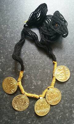 Punjabi Folk Cultural Bhangra Gidha Sat Kartar Taweets Black thread necklace C4