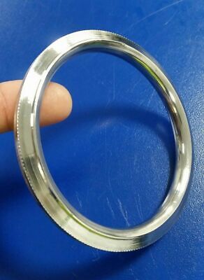 Stainless Steel Ridged Edge Sikh Singh is Bling Kada Khalsa Solid CHAKRI KARA