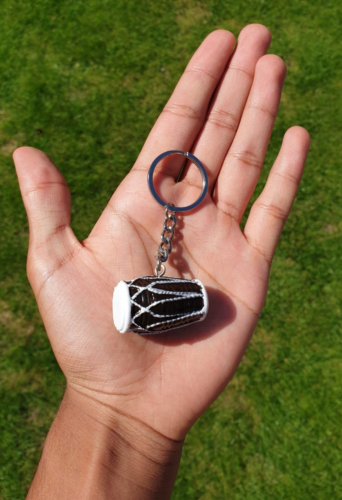 Dholki Key Ring India Punjabi Hindu Kaur Dhol Key Chain Panjabi Gift LL12 Drum