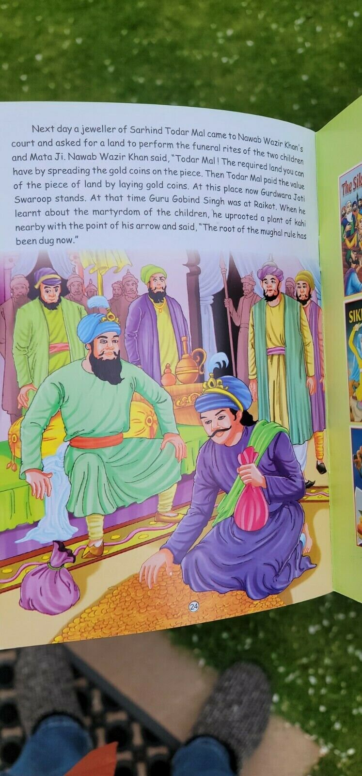 Chaar sahibzaade sikh kids comic story book by dr. ajit singh aulakh english mc