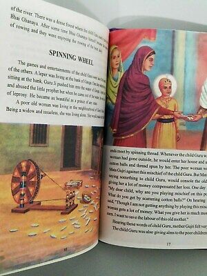 Illustrated life stories guru sahibs kids sikh singh kaur book english & photos