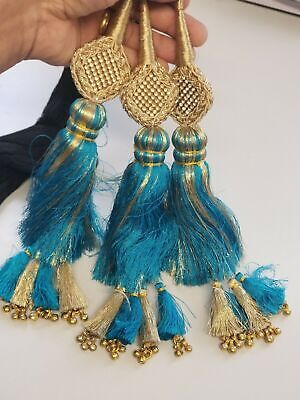 Indian Punjabi Pranda Mehndi Jagoo Charms Bridal Patiala Paranda Hair Braid A17