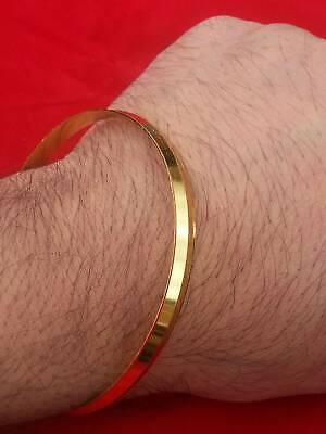 Stunning 24 carat gold look gold plated sikh singh kaur lines replica kara j11