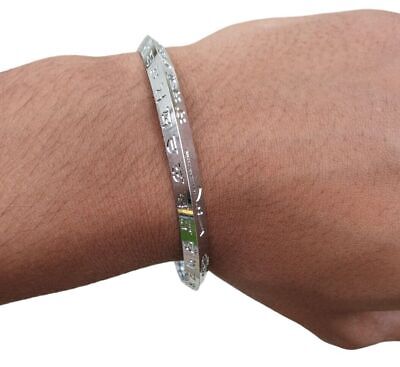 Gurmukhi Alphabet Kara Silver Plated Sant Bhindranwale Words Sikh bangle N13