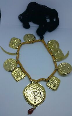 Punjabi Folk Cultural Bhangra Gidha Kaintha Taweets in Black thread necklace T7