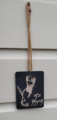 Punjabi sikh kaur wooden sant jarnail singh bhindranwale car rear mirror hanger