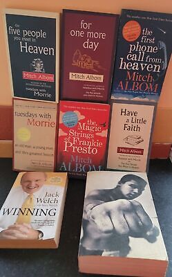 Mitch Albom Collection 6 Books Set Tuesdays With Morrie New Mohammed Ali Winning