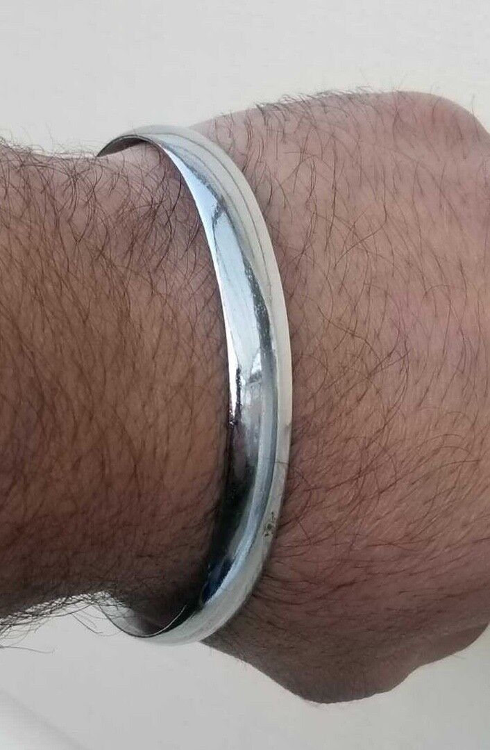 Sikh Iron Kara Smooth Design Singh Kaur Khalsa Kada Bangle Kakaar 5Ks New W7