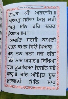 Sikh Nitnem Bani Gutka Japji Jaap Rehras Sahib Punjabi Damdami Taksal Book VVV