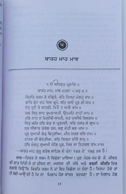 Bara maha tinney principal satbir singh punjabi literature panjabi book b57 new